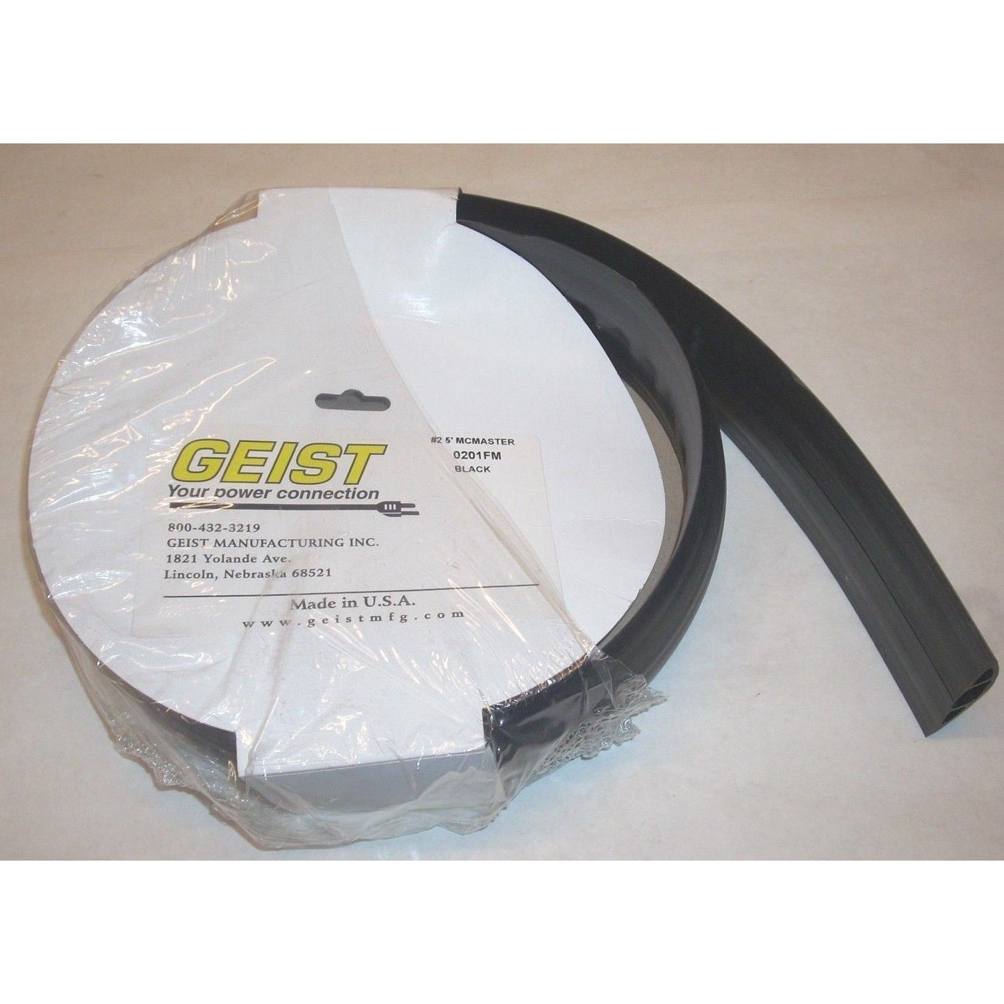 Geist 020FM Black Light Duty Cable Protector 5' McMaster USA Made