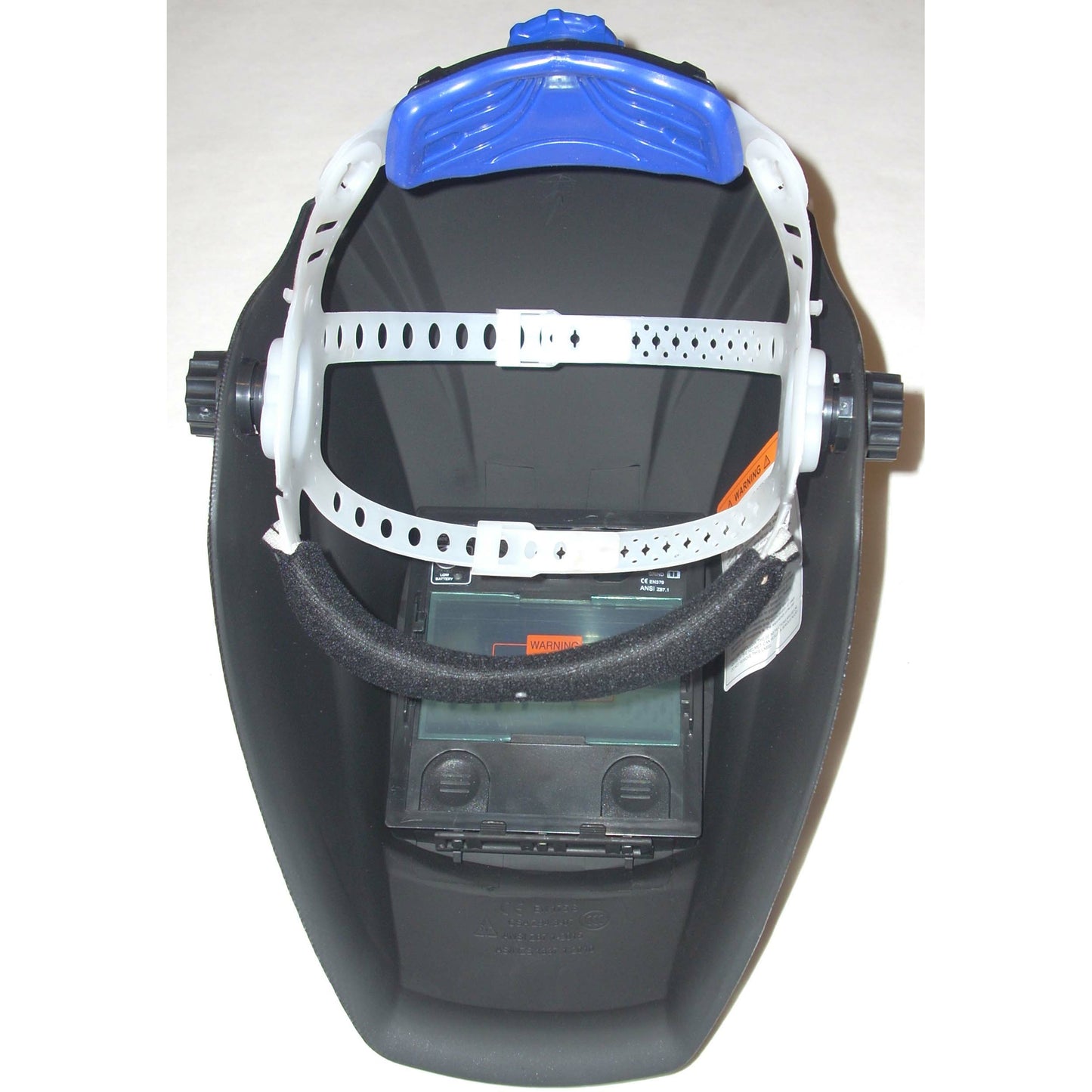 Blue Auto Darkening Helmet Variable Shade Solar & Battery Powered - ATL Welding Supply