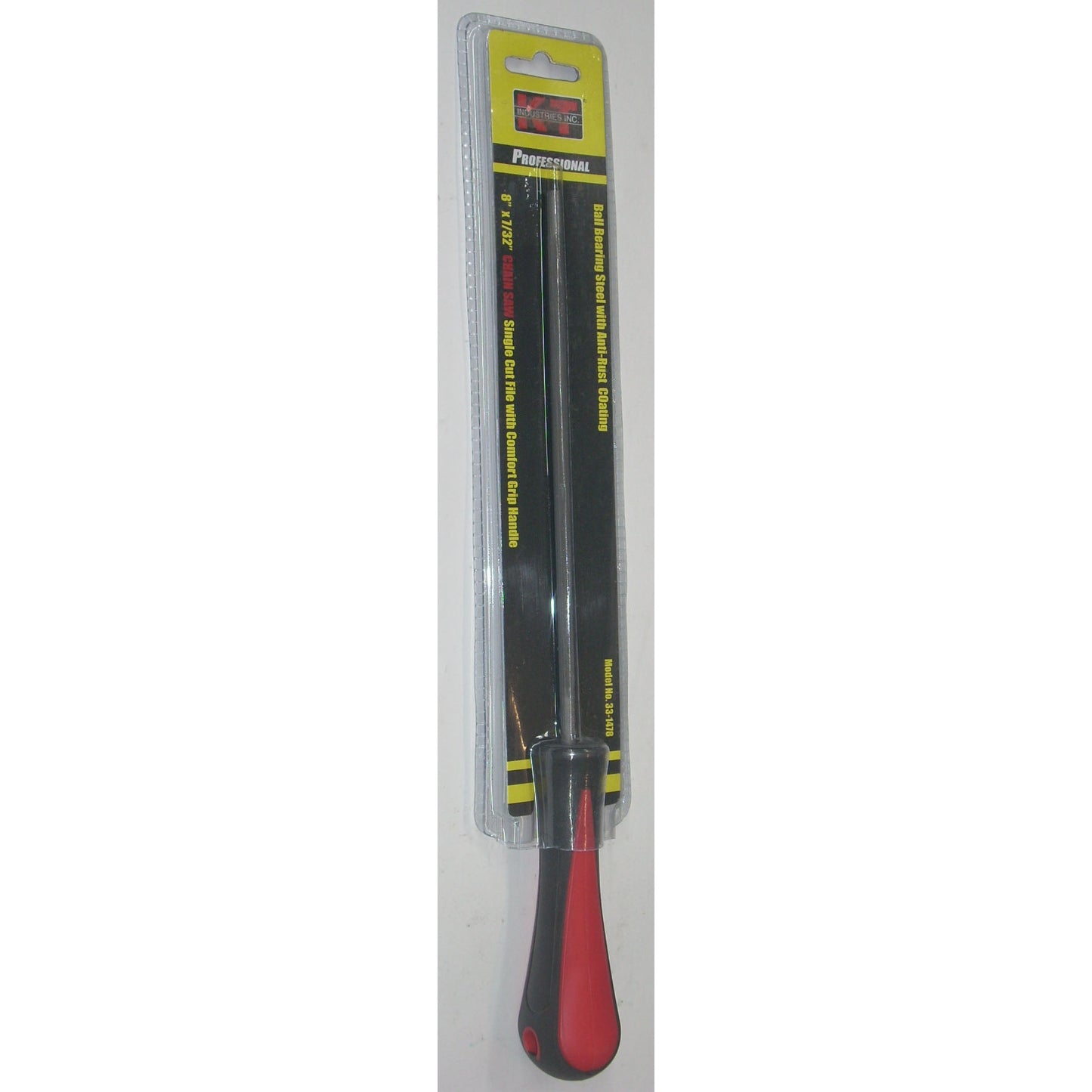 KT Industries 33-1478 Chain Saw Single Cut File 8" x 7/32" Dia