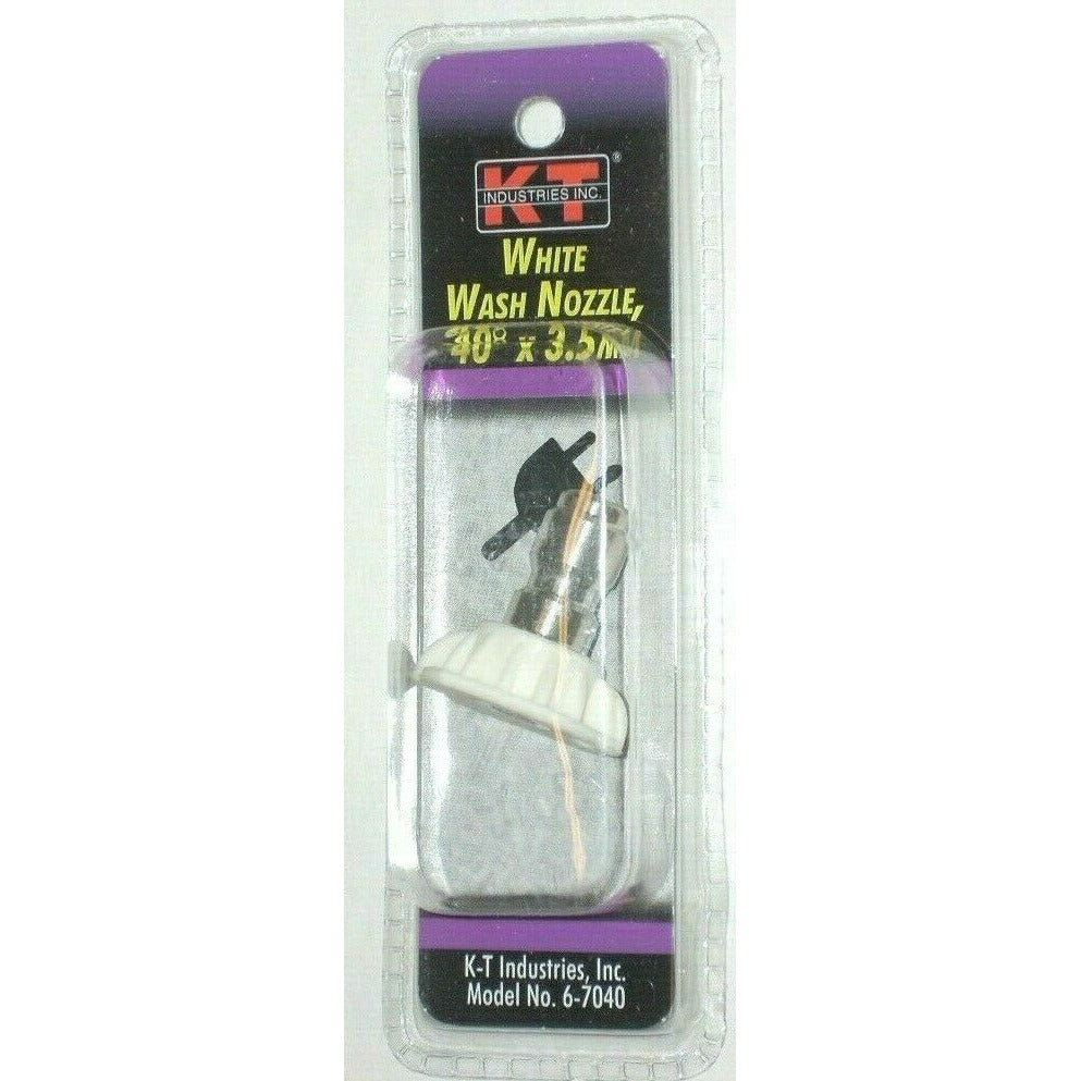 KT Industries 6-7040 White Wash Nozzle 40 Degree x 3.5 mm Pressure Washer Tip