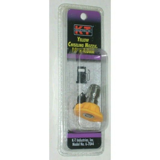 KT Industries 6-7044 Yellow Chiseling Nozzle for Pressure Washer 15 Deg x 4.0mm