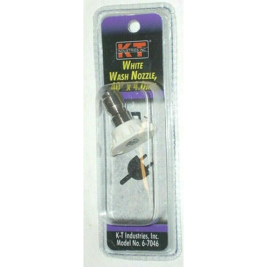 KT Industries 6-7046 White Wash Nozzle 40 Degree x 4.0 mm Pressure Washer Tip