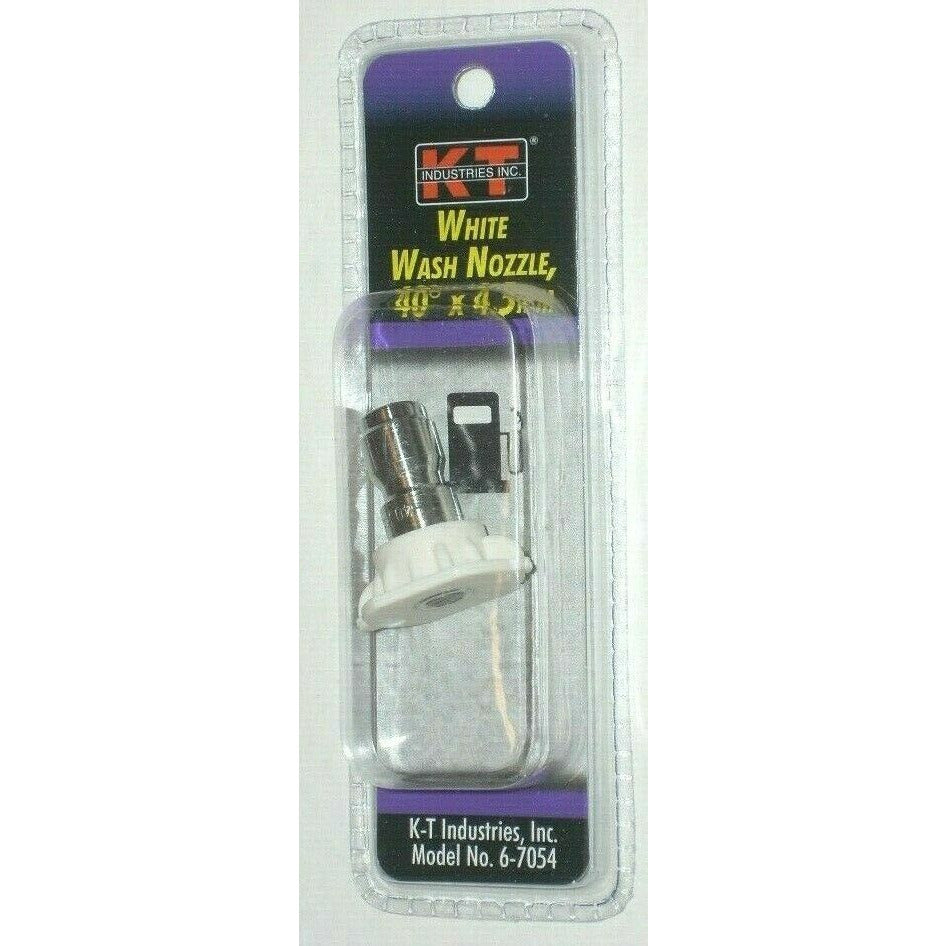 KT Industries 6-7054 White Wash Nozzle 40 Deg x 4.5 mm Pressure Washer Tip