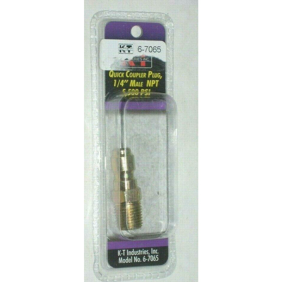 KT Industries 6-7065 Quick Coupler Plug 1/4" Male NPT Pressure Washer 5500 PSI