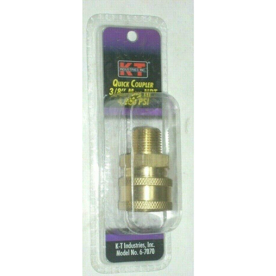 KT Industries 6-7070 Quick Coupler 3/8" Male NPT for Pressure Washer 4000 PSI