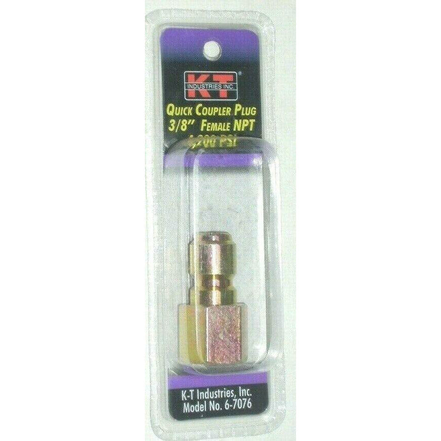 KT Industries 6-7076 Quick Coupler Plug 3/8" Female NPT for Pressure Washer