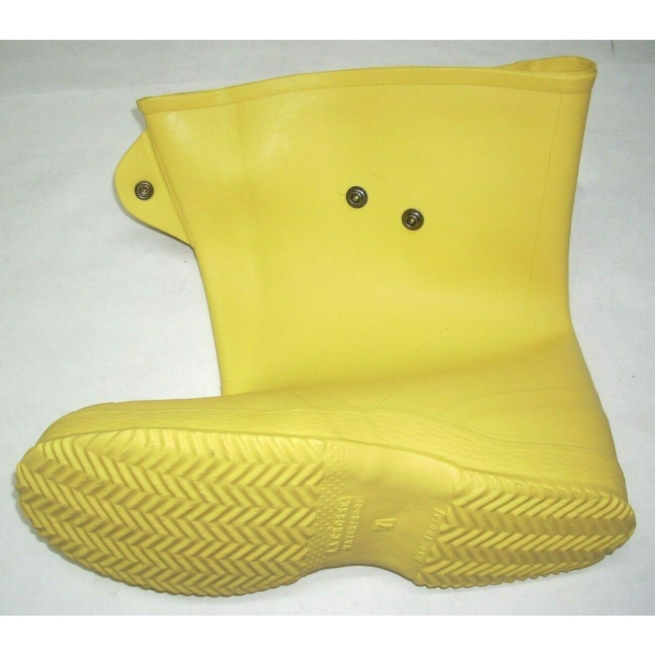 Lacrosse 88303 Men's Packer Yellow Overshoe Boots Size 7 USA Made