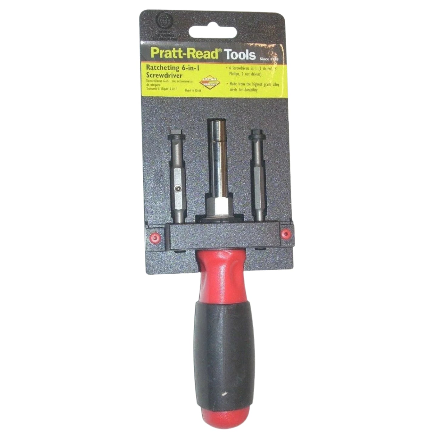 Pratt-Read 42666 Ratcheting 6 in 1 Screwdriver