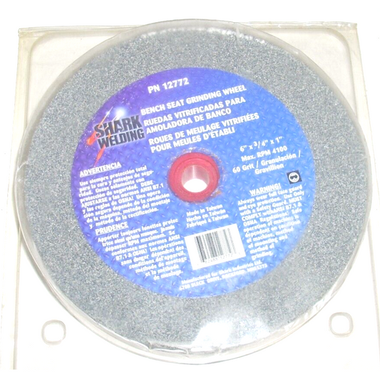 Shark 12772 Bench Grinding Wheel 6 x 3/4 x 1/2-1 Arbor for Metal 60 Grit
