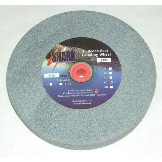 Shark 12781 Bench Grinding Wheel for Metal 8 x 1 x 1/2-1" Arbor 60 Grit