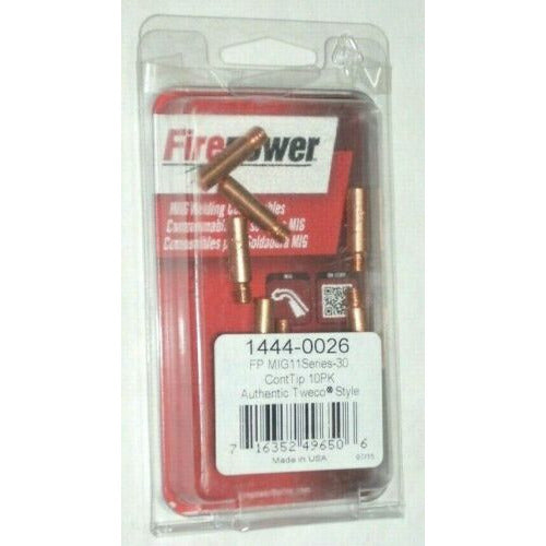 Victor Firepower 1444-0026 Contact Tips 11-30 Fit Tweco .030 10pk