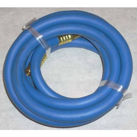 Air Hose 3/8 x 10 Whip Blue 1/4 Male NPT Fittings - ATL Welding Supply