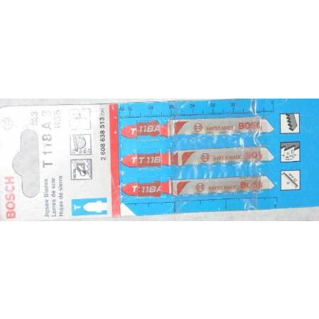Bosch 3pc Jigsaw Blade T118 - ATL Welding Supply