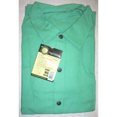 Green FR Jacket 30" Large - ATL Welding Supply