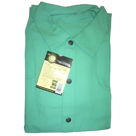 Green FR Jacket 30" Large - ATL Welding Supply