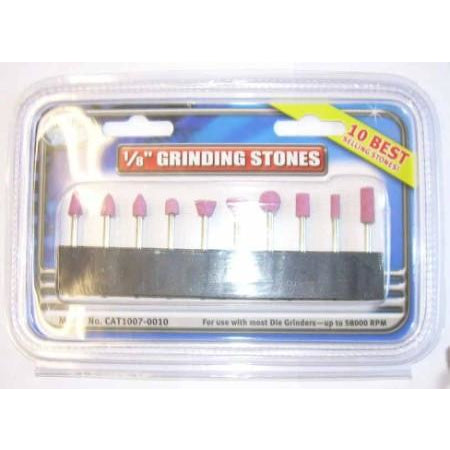 Clarke Air 1/8" Shank 10pc Grinding Stone Set - ATL Welding Supply