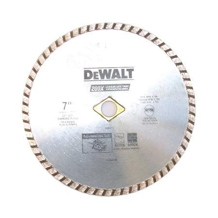 Dewalt 7 inch Diamond Masonry Blade Wet Dry - ATL Welding Supply