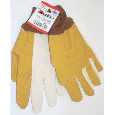 Lambert Plastic Dash Canvas Back 10oz Gloves - ATL Welding Supply