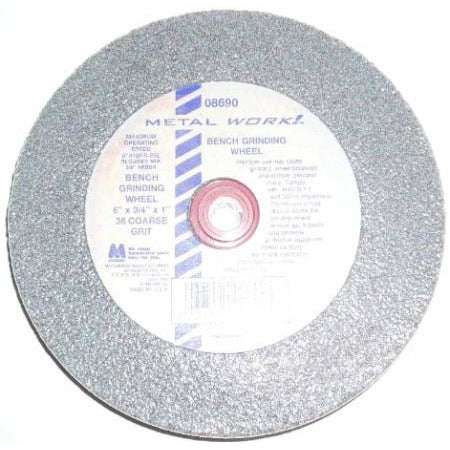 Metalwork USA 6 x 3/4 x 5/8-1 Bench Grinding Wheel 36g - ATL Welding Supply