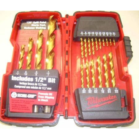 Milwaukee 20PC 1/2 Drill Bit Set Titanium - ATL Welding Supply