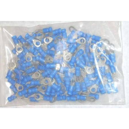 100PC 16-14 Ga. #10 Blue Wire Ring Connectors - ATL Welding Supply