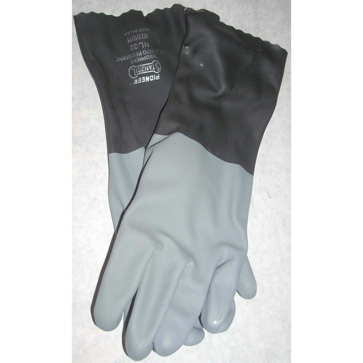 Stanzoil NL-32 Neoprene Coated Gloves Knit Lined Medium USA Made