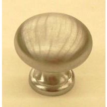 10 Satin Chrome Solid Brass Round Pull Knobs - ATL Welding Supply