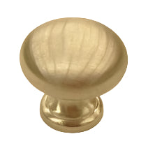 10 Satin Chrome Solid Brass Round Pull Knobs - ATL Welding Supply